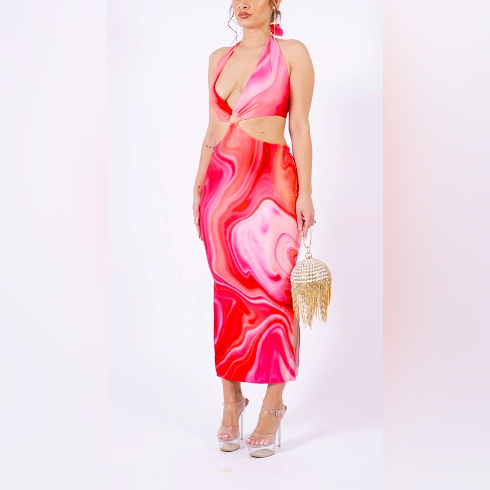 Farai London Pink Gaia Dress NWT Medium